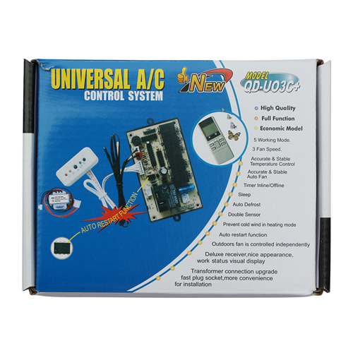 QD-U03C+ Universal Air Conditioner PCB Board with AC Remote Control System